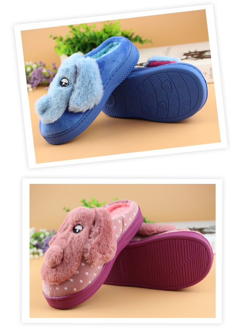 Pantoufles enfants en suède pour hiver - semelle EVA - Ref 1014536 Image 15