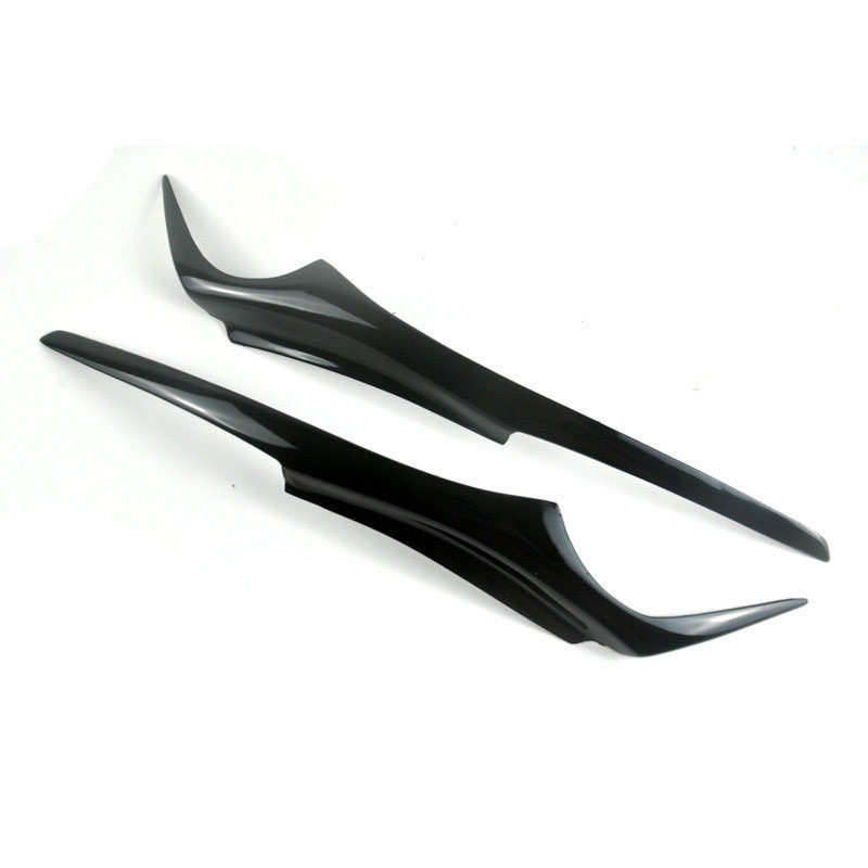 Suitable for BMW 3 Series E90 modified bright black lamp eyebrow BMWE90 E91 headlight decorative strip sticker