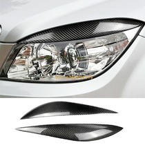 Suitable for Mercedes-Benz W204 carbon fiber modified eyebrow lights C180 C200 C260 C300 modified eyebrow stickers