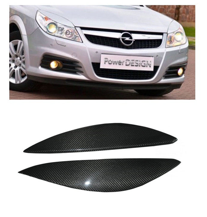 Dedicated to Vauxhall Opel Opel Vectra modified carbon fiber lamp eyebrow decorative eyebrow stickers 06 to 16