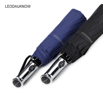 Fully automatic parasol ten bones super sun protection anti ultraviolet wind three folding parasol male rain dual use