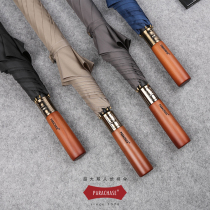 Long handle umbrella Japan simple business straight handle automatic men and women rainstorm British retro super large windproof straight umbrella