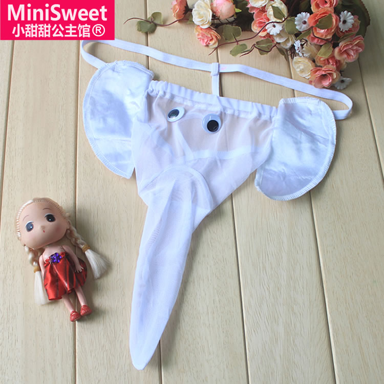 Voi mũi gay GAY quần lót giả nam thong nam opaque mỏng thoáng khí gợi cảm T quần quần lót nữ thun lạnh