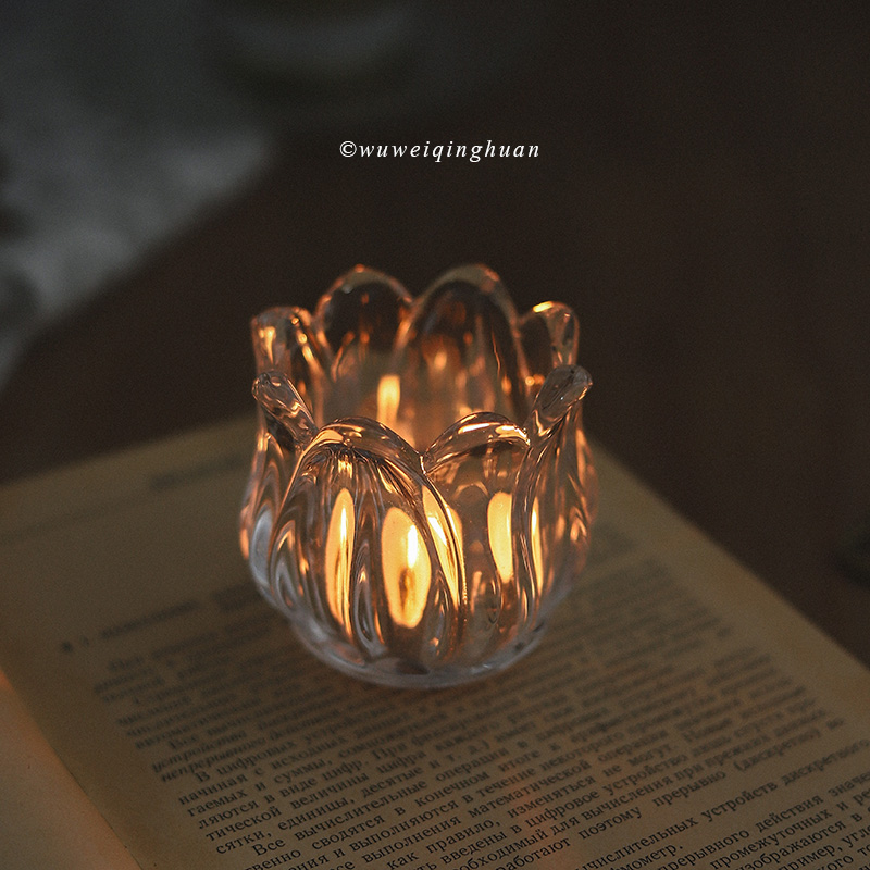 Tasteless and cheerful flowers Crystal candlestick Life also has to be lit with dreams and a dream can be made with ambience home swing