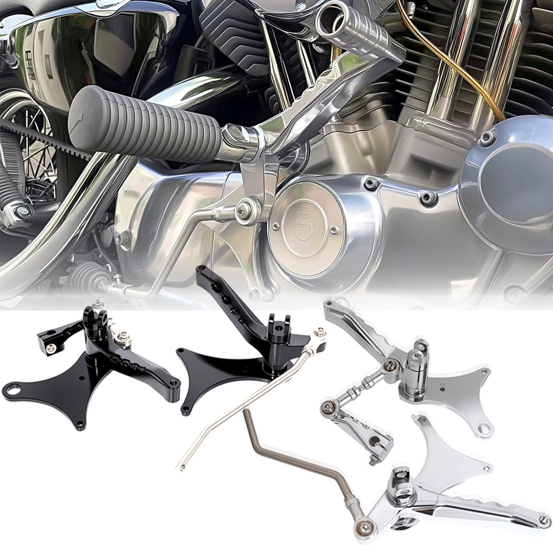 Suitable for Harley Sportster Xl883 1200 48 Modified Mid-Mounted Raised Foot Pedal Kit 04-24 Years