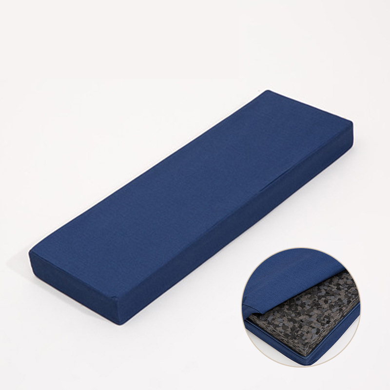 iyengar Iyangar Yoga with Yoga Blue Shoulder-backed Mat supports a comfortable position map