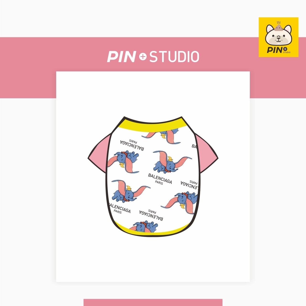 PIN Dumbo Pet Summer Short-sleeved Fat Dog Clothes Pug Fight Fight