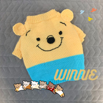 PIN 2020AW Winnie Pet Sweter Handmade Pooh Bear