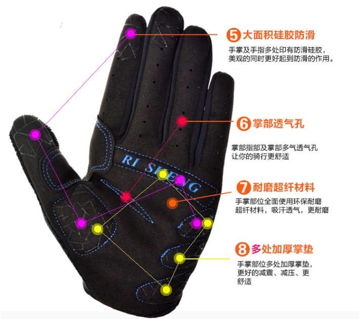 Gants pour vélo mixte - Ref 2245285 Image 25