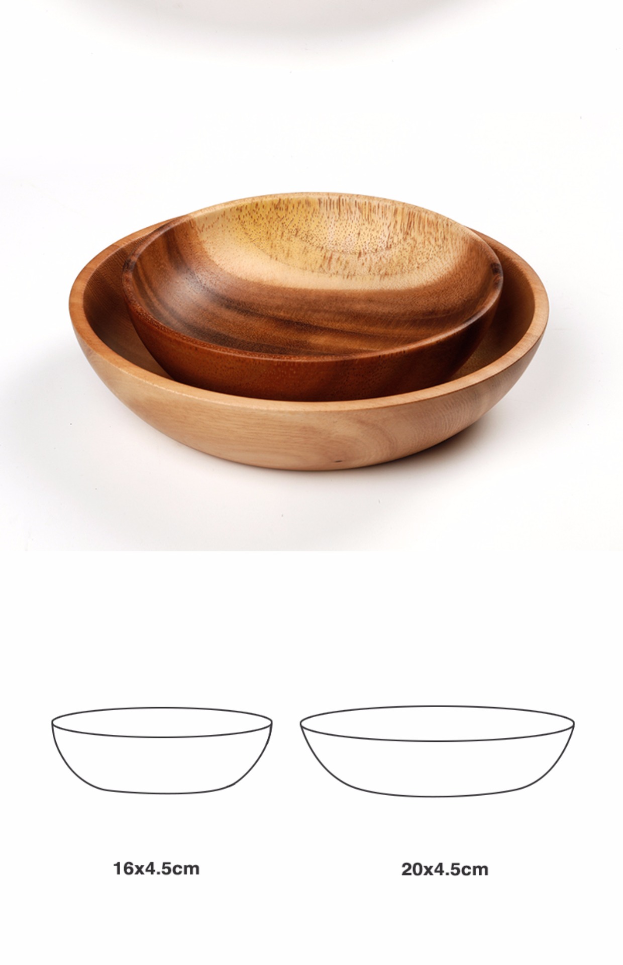 Gỗ keo loạt bát gỗ bát đĩa Yamagata SHANXING - Tấm khay gỗ để ấm chén