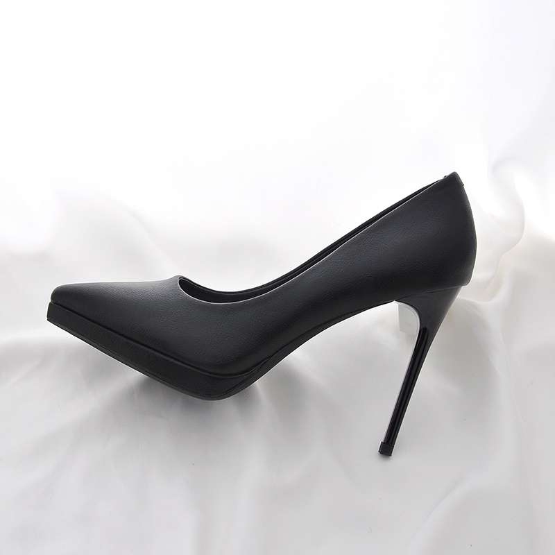 Waterproof Platform High Heels That Don'T Tire Your Feet, Sexy Stiletto Heels, 2026 New Ultra-High Heel Pointed Toe Shoes, 11cm Black Professional Shoes