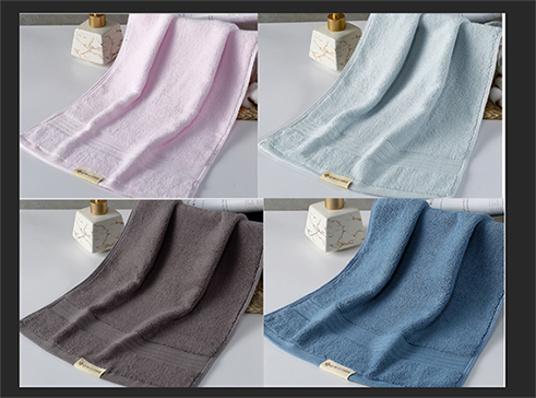 Pure cotton thickened face wash towel absorbent cotton household adult does not shed 4 pieces