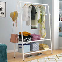 Coatrack floor-to-ceiling hanger simple modern solid wood home simple bedroom clothes shelf room living room storage