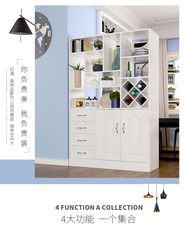 Màn hình gấp màn hình phân vùng tủ hộ gia đình căn hộ nhỏ đơn giản hiển thị tủ trưng bày tủ hộ gia đình lối vào tủ rượu tủ giày tủ - Màn hình / Cửa sổ bình phong giá rẻ