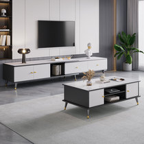 Living room TV cabinet minimalist modern home small family type extremely minimalist style light lavish tea table cabinet combined floor containing cabinet