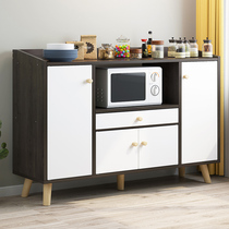 Modern minimalist sideboard multifunctional lockers with doors solid wood legs simple kitchen economy tea cupboard