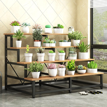 Flower shelf Shelf Balcony Flowers Shelf Living-room Living-floor Style Multilayer Indoor Home New Iron Art Multi-Meat Flower Pot Racks
