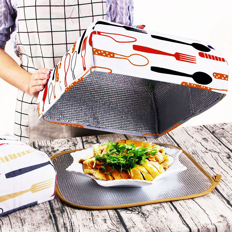 Rectangular Lid Vegetable Hood Passable Dining Table Hood Anti Fly Meal Hood Insulation Leftover Food Hood Home Leftover