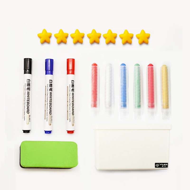 Double-layer magnetic whiteboard sticker blackboard sticker refrigerator tile 3d three-dimensional height ruler self-discipline table side bar accessories