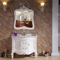 Spot European bathroom cabinet Red Oak toilet marble whole antique bathroom combination basin cabinet