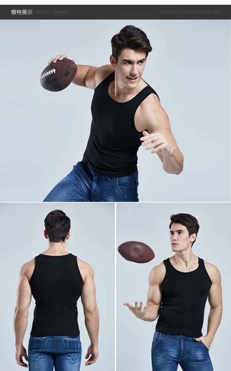 Áo vest sang trọng Rumba nam thanh niên cotton mỏng Thể thao áo trắng vượt rào chạm đáy mùa hè thoáng khí quần xì áo vú