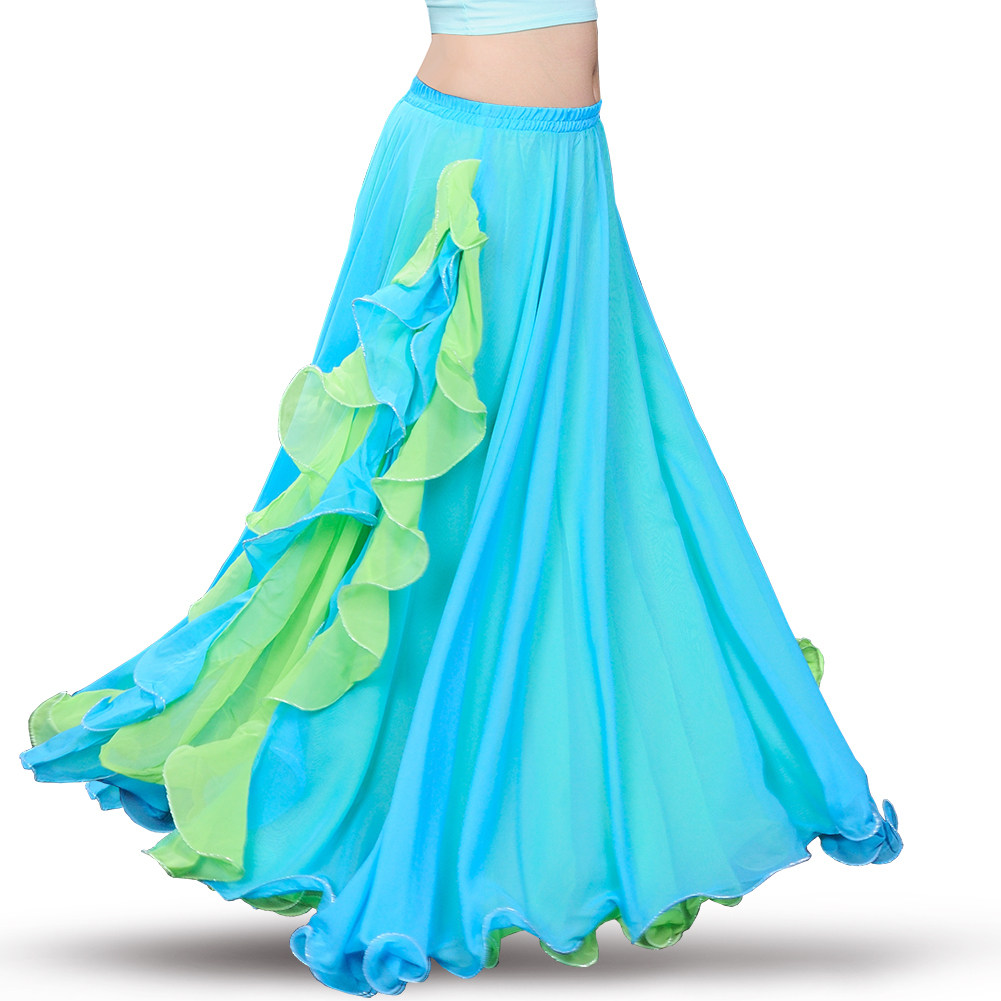 Belly dance skirt dress dress female 2021 new sexy oriental dance skirt beginner big dress