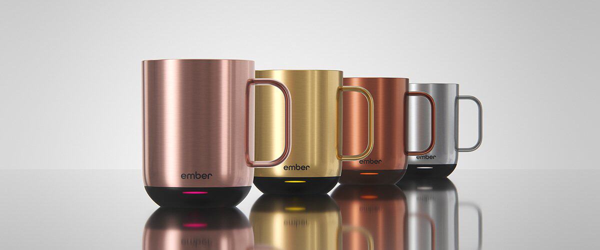 Holiday gift Ember Mug² Temperature Control Smart Mug 2nd Generation Metal Edition