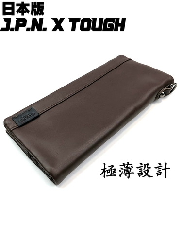 Мужской импортный японский бумажник, ультратонкая простая сумка с петлей на руку, из натуральной кожи