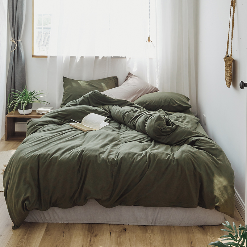 four piece net red quilt cover 1.8m bed sheet bedspread