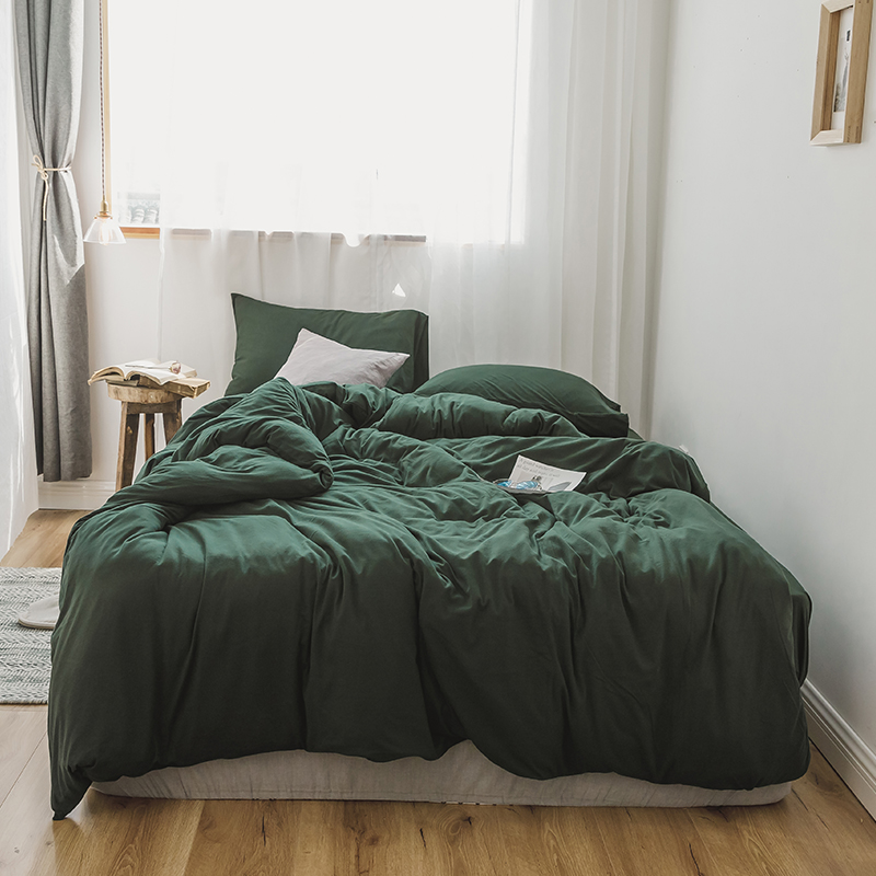 four piece net red quilt cover 1.8m bed sheet bedspread