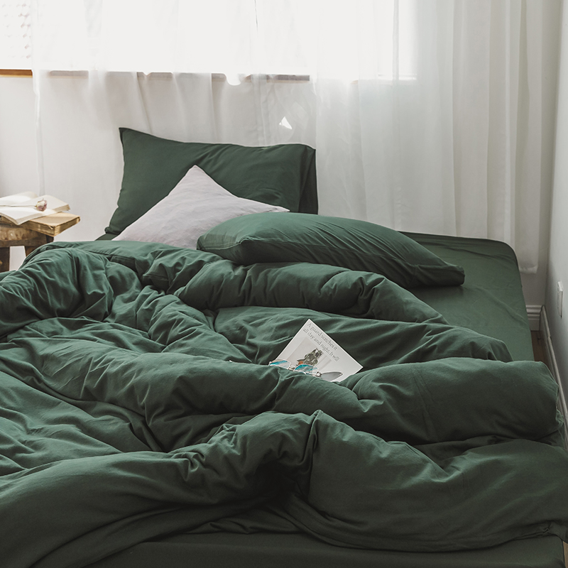 four piece net red quilt cover 1.8m bed sheet bedspread