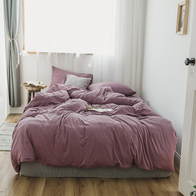 four piece net red quilt cover 1.8m bed sheet bedspread