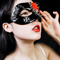 Swallowtail butterfly punk rivet mask ladies dance party punk sexy