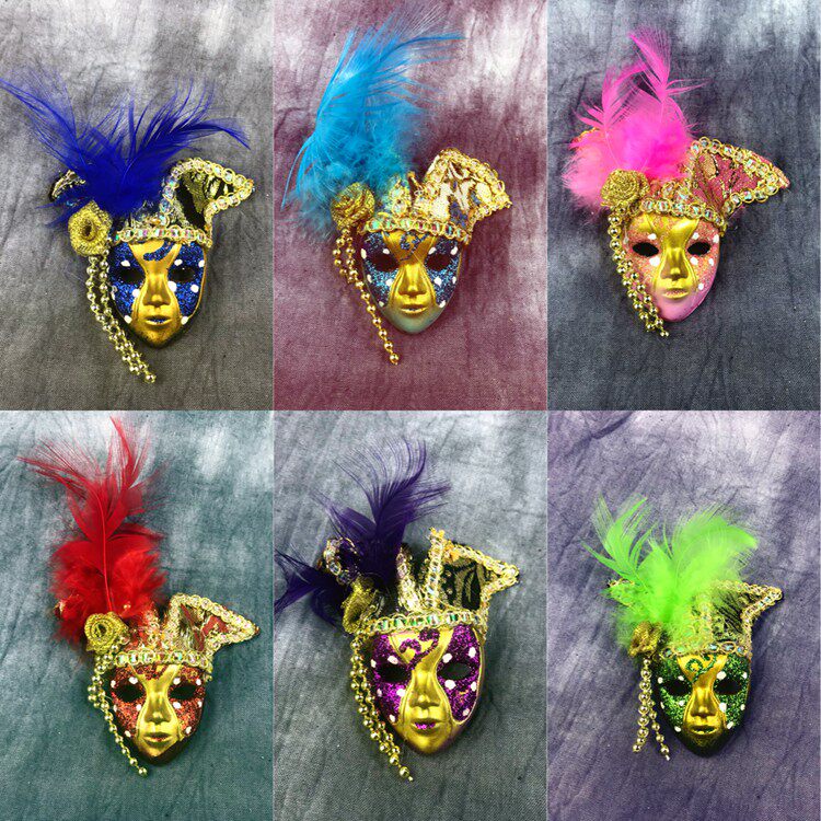 69club home small mask fridge with chest-pin special Italian tourist memorabilia Venetian memorabilia