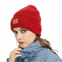 Wear fit Watch Beanie UK Porelle windproof anti-water wool knit cold cap DH322RED