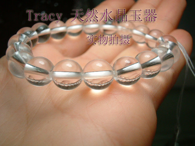 Natural white crystal handmade 10mm beauty-nourishing and colorful transshipment of jewellery
