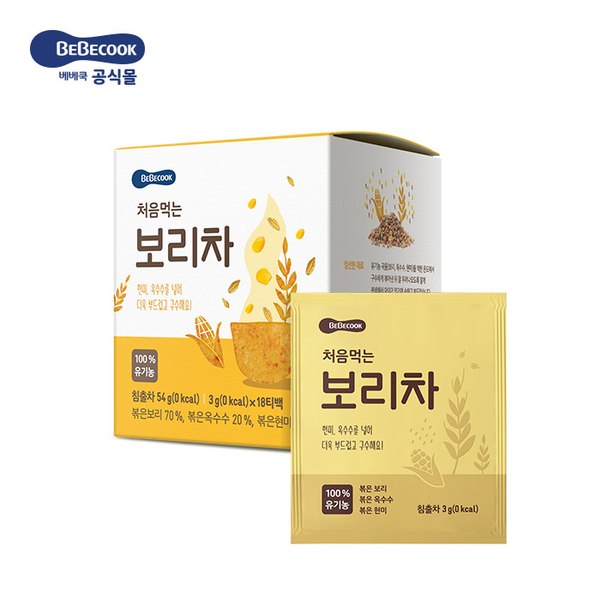 Korea bebecook baby wheat tea snacks accessory food for 5 months to start ~