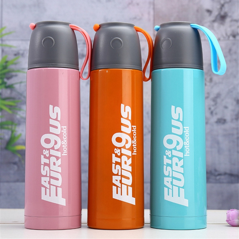 Lettering Stainless Steel Insulated Cups Men And Women Advertising Cups Customized Cups Tea Cup Portable Students Water Glass Wholesale Imlogo