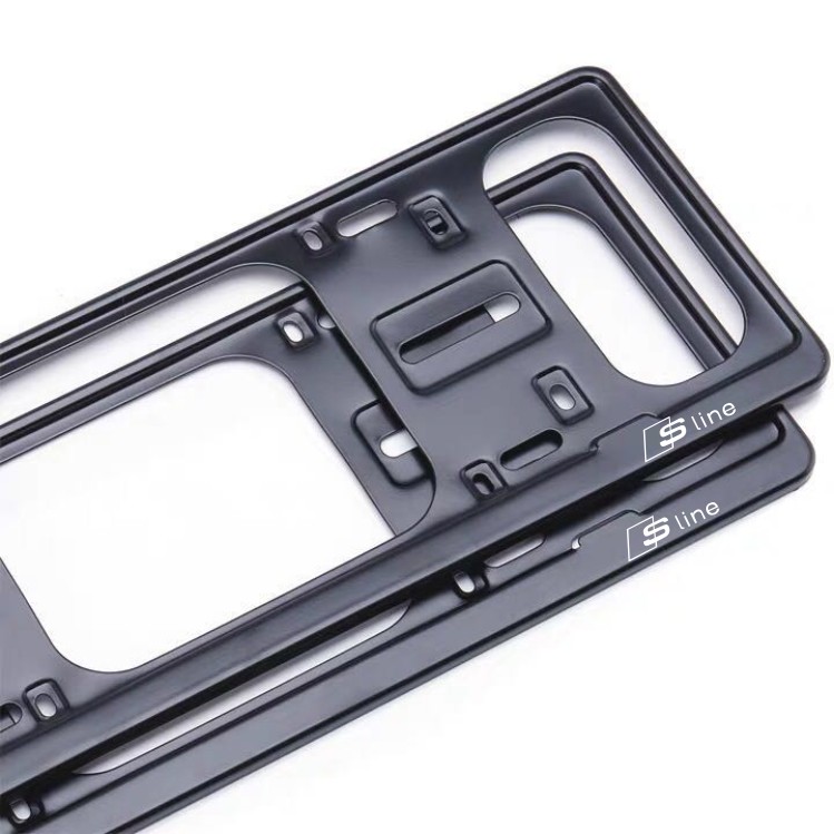 Suitable for car license plate frame SLINE license plate frame S4S5S6RS4RS5RS6Q5LA4LA6LA5 Card holder