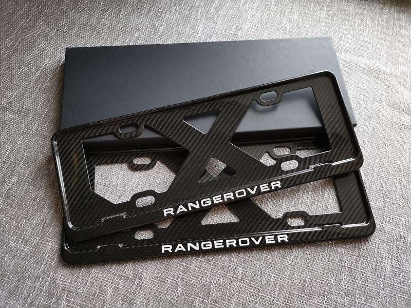 Land Rover Range Rover Administrative Carbon Fiber License Framework Dry Carbon Sign Plate Set Tonga Regulations Range Rover Sports License Framework