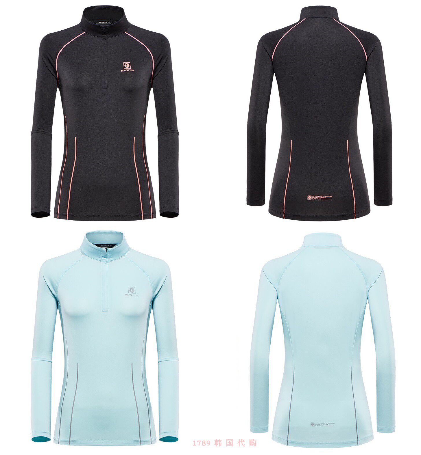 Black Yak Black yak 1789 South Korea 1BYTSS8506 Women's outdoor sports speed dry T-shirt