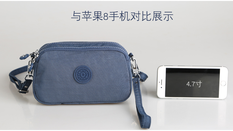 Mini Messenger Bag Phụ nữ Ví nhẹ Thẻ chống nước Gói còng đôi Túi hộ chiếu Màn hình lớn Túi điện thoại di động Mới túi đựng điện thoại da thật