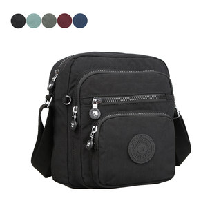 25 New Models of Single-Shoulder Crossbody Bags for Men, Lightweight, Waterproof, Fashionable Dad Bags, Vertical Casual Nylon Oxford Canvas Bags for Women