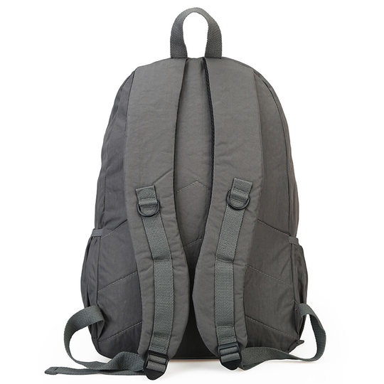 Large-capacity outdoor waterproof canvas backpack, men's lightweight computer backpack, women's multi-pocket college student bag