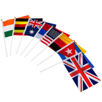 (Countries flag) Professional flag plant 9 Number of handmade external flag 21x14CM can be booked for flag