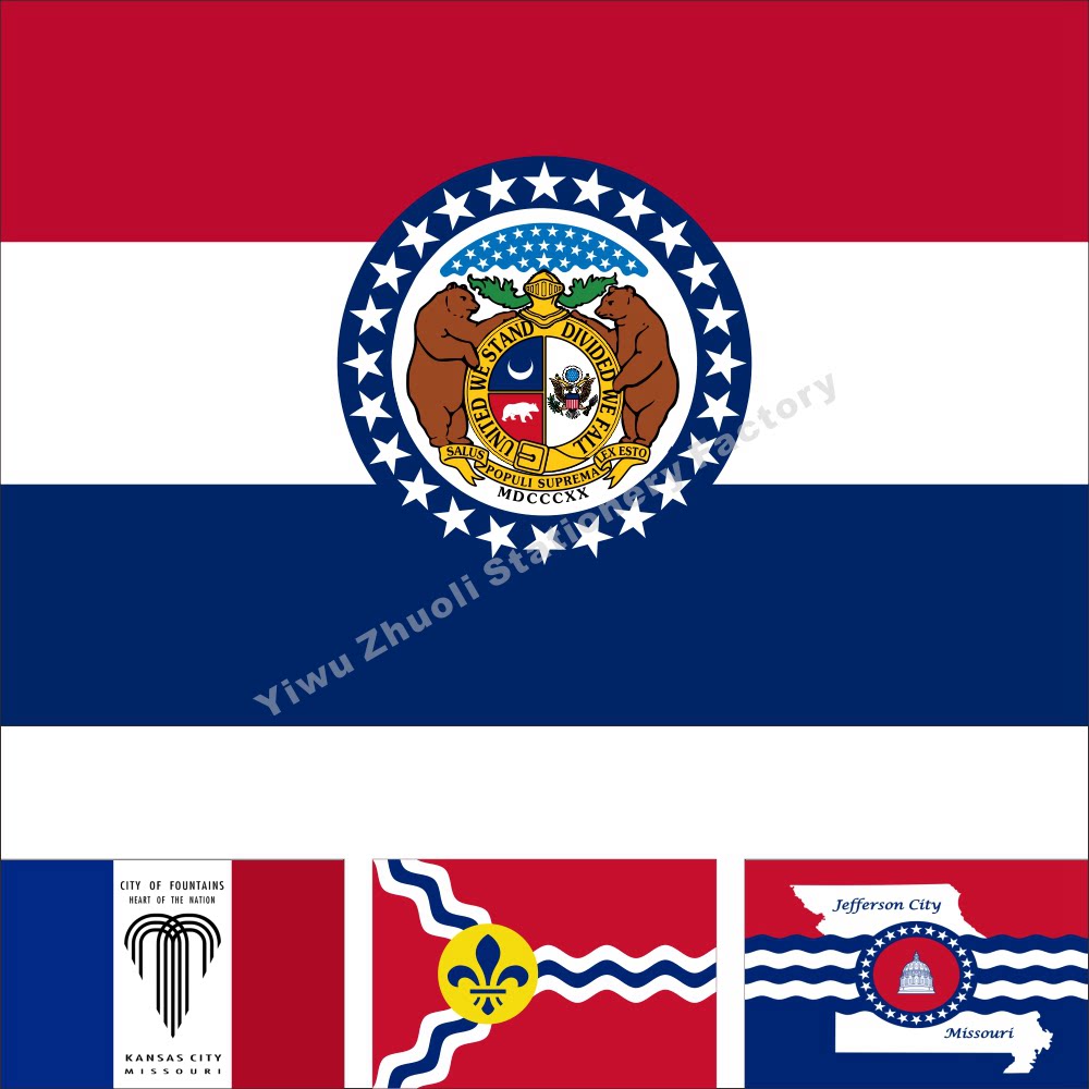 0 US Missouri flag Kansas City flag St. Louis City Flag Various sizes can be set to be made