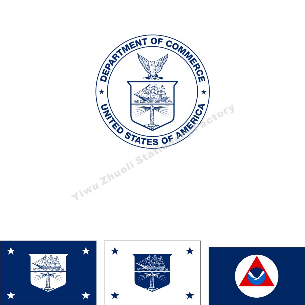 Flag of the US Department of Commerce Banner Flag Various sizes can be set to be ordered
