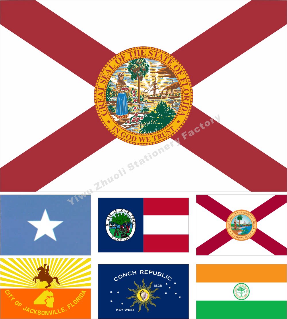 0 Florida Flag Historical Flag Jackson Ville Flag Various sizes can be set to be ordered