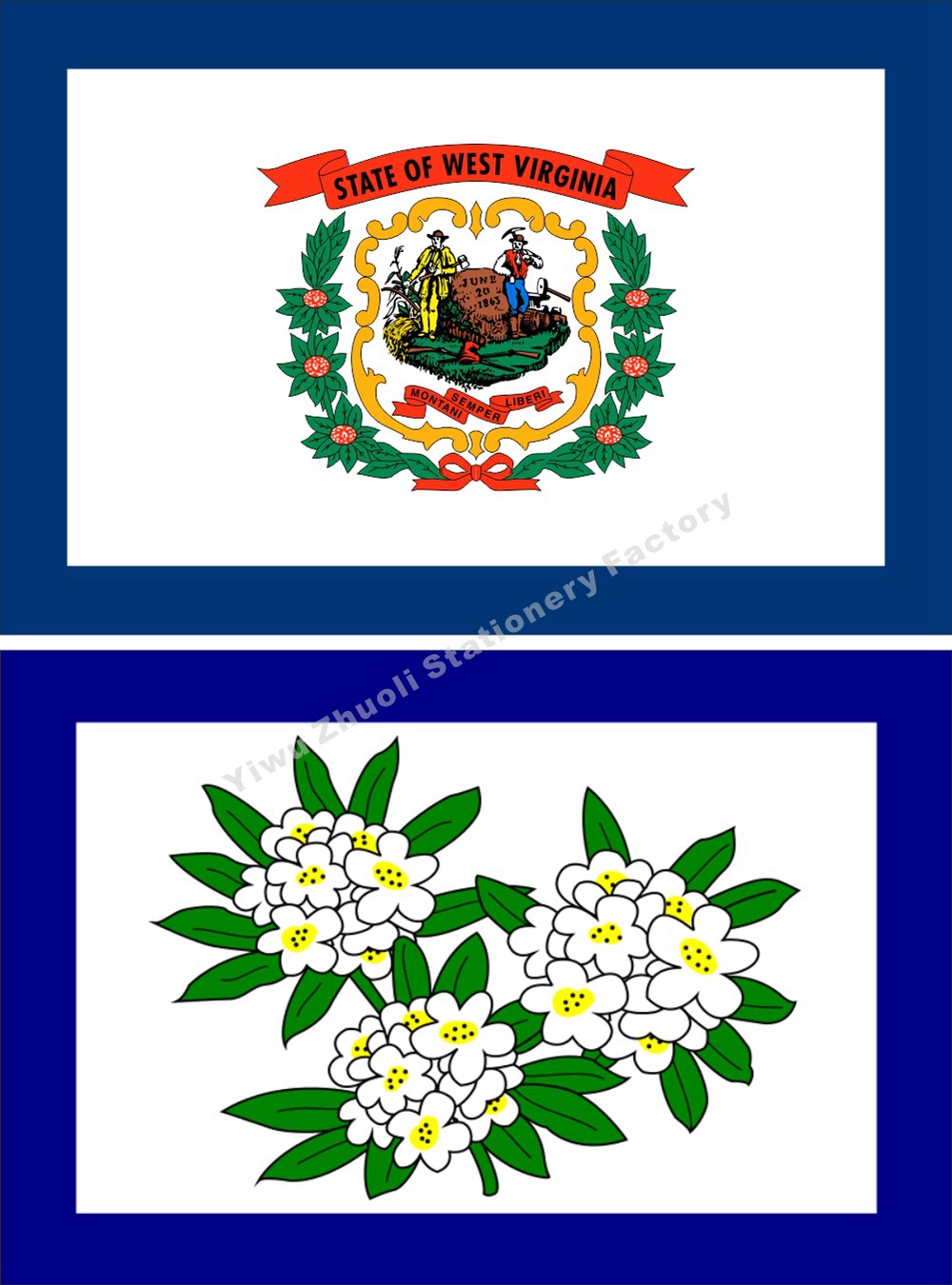 0 US West Virginia Flag Historical Flag Various sizes can be set to be bookable