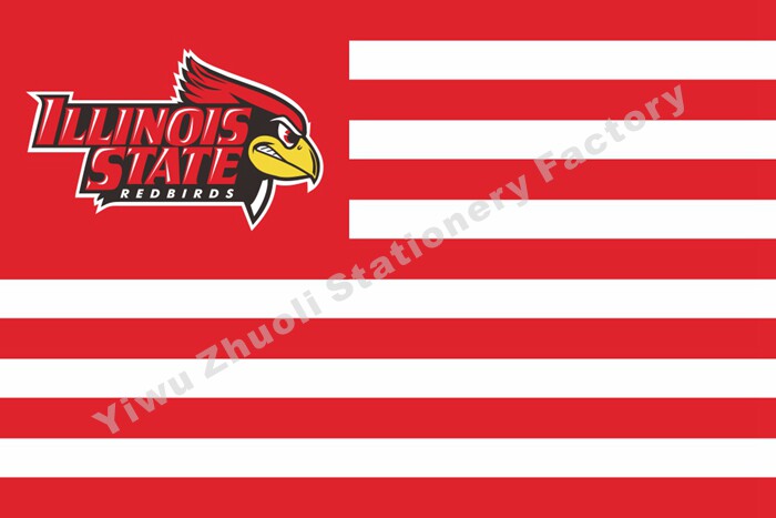 Illinois State Redbirds Illinois State University Red Sparrow NCAA Flag